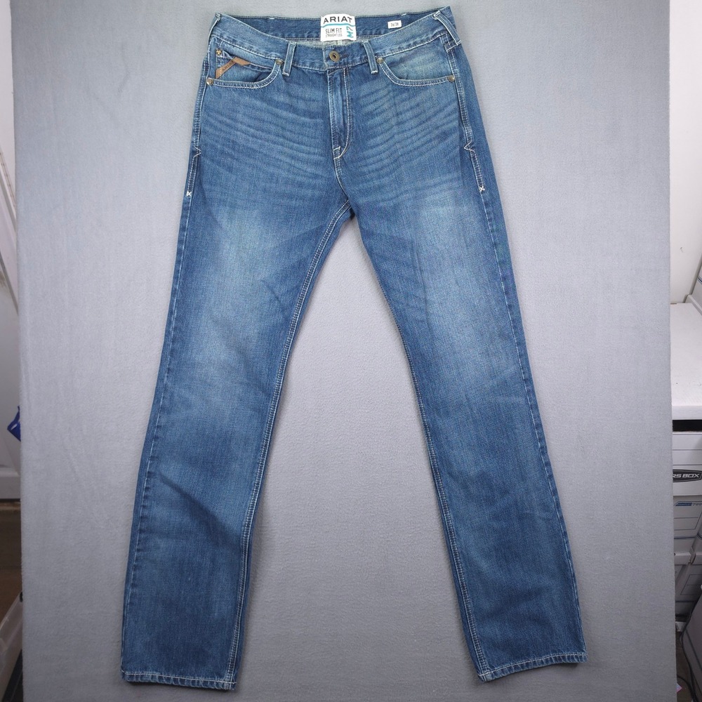 Ariat M7 Griffen Slim Fit Straight Leg Jeans Blue 36x38 Western Denim